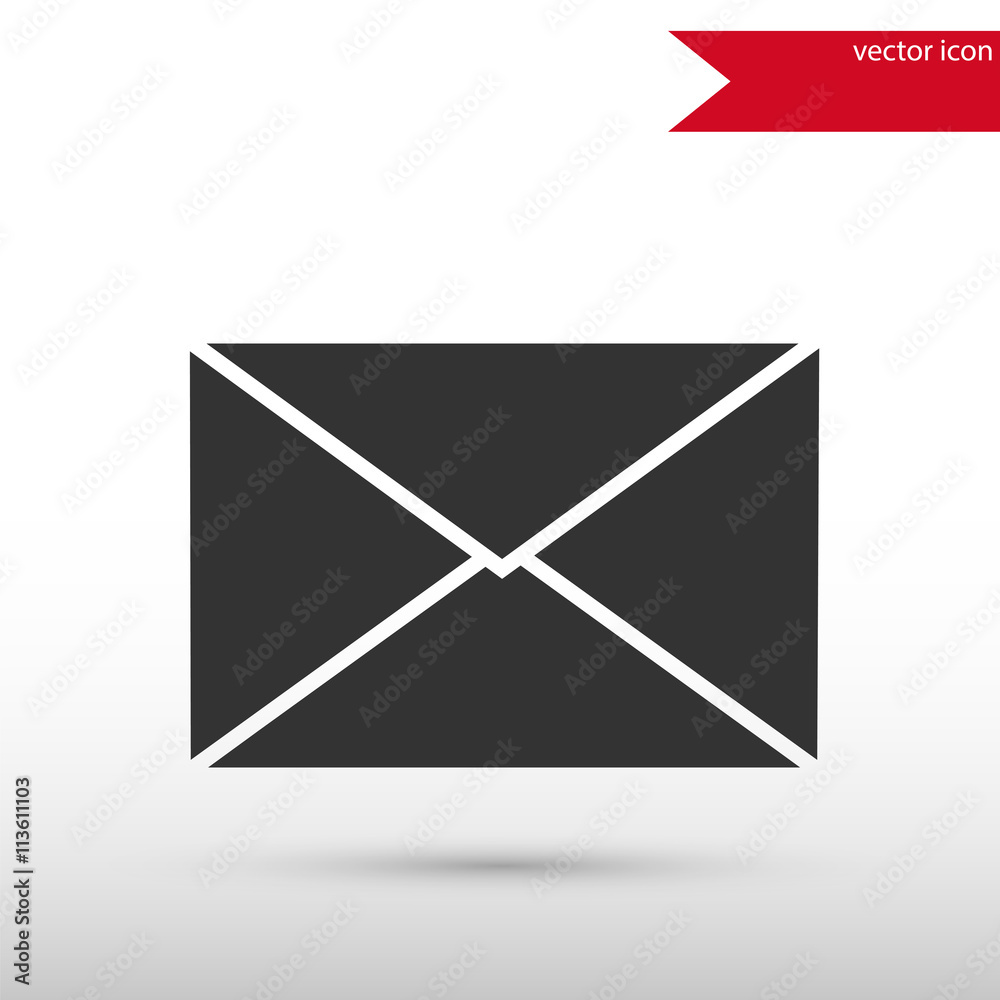Email sign. Black icon vector and jpg. Flat style object. Email sign. Black icon vector and jpg. Flat style object.