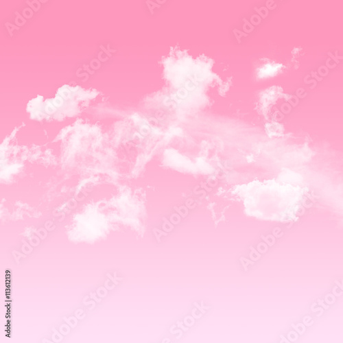 Pink sky Valentine and cloudy