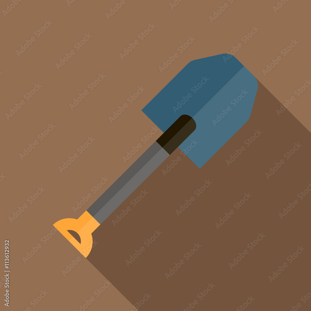 Shovel icon in flat style Shovel icon in flat style