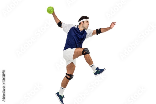 Fototapeta Naklejka Na Ścianę i Meble -  Sportsman throwing a ball