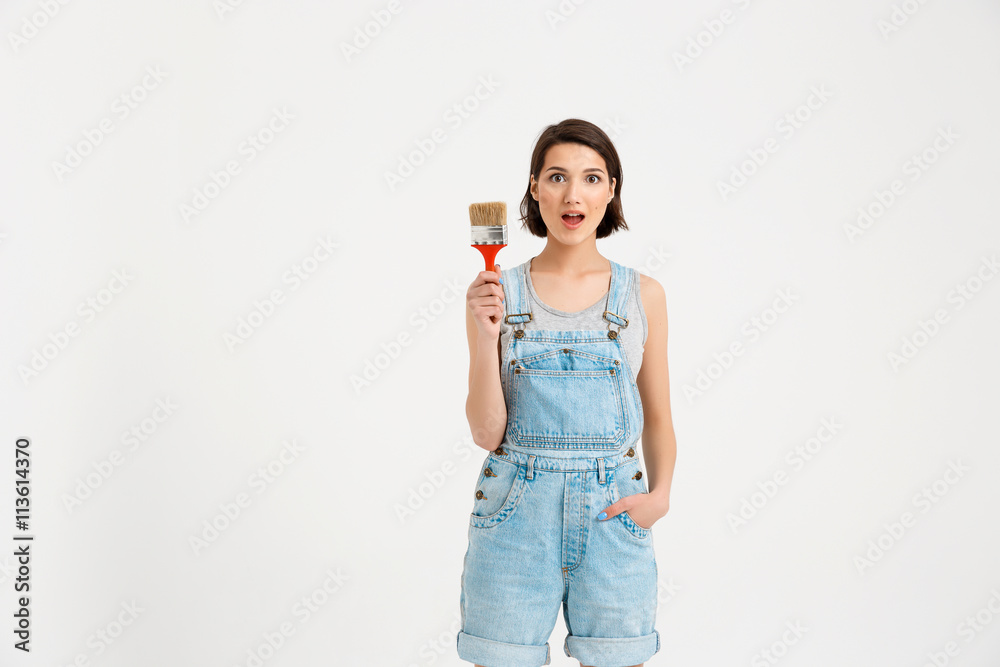 portrait of young beautiful surpised girl with open mouth, ke portrait of young beautiful surpised girl with open mouth, ke