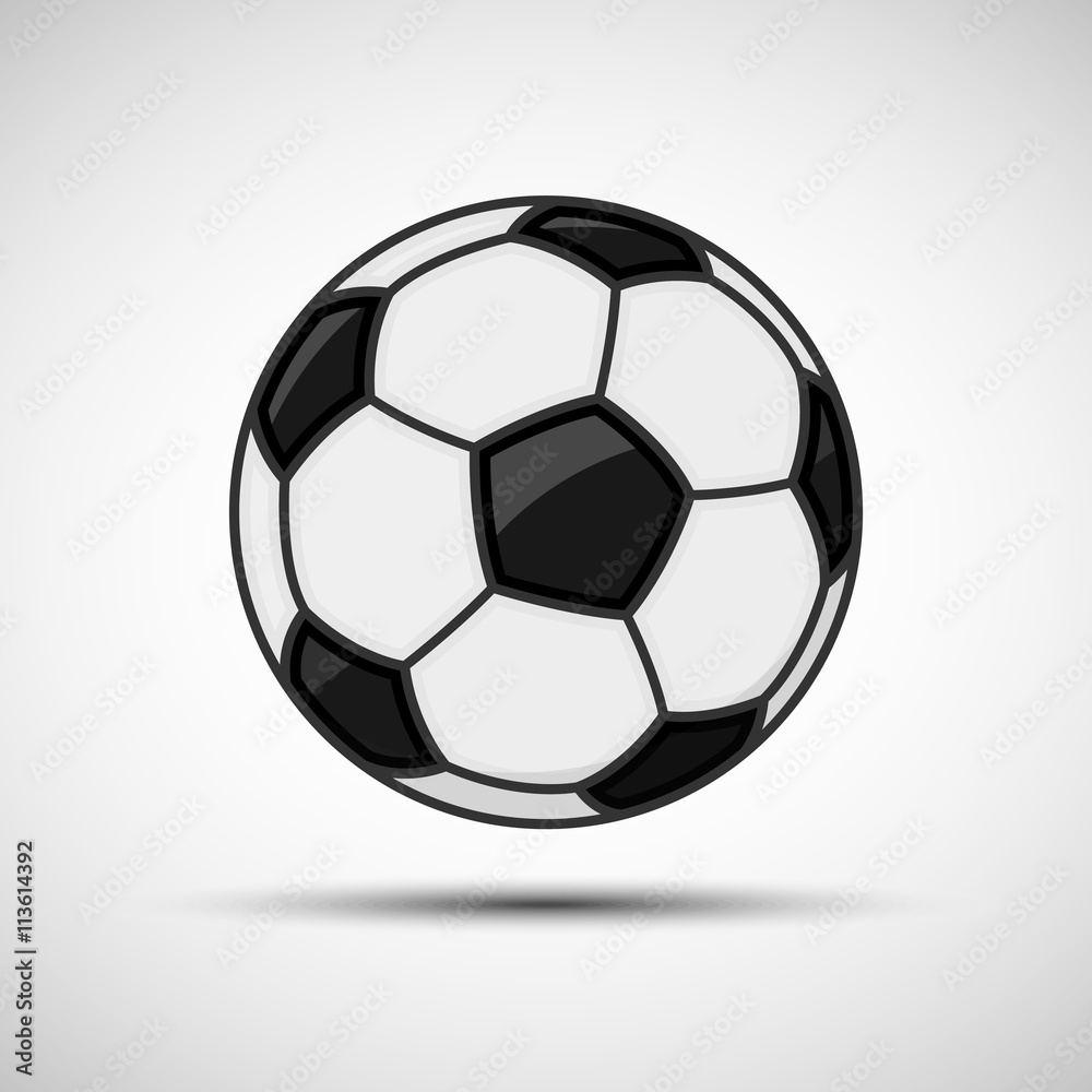 Fototapeta premium Abstract soccer ball