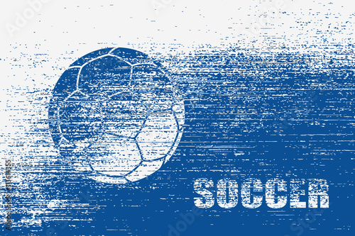 Grunge soccer background
