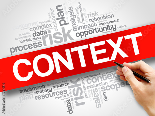 Context word cloud, business concept