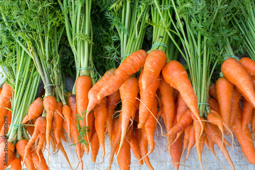 Fresh baby carrots