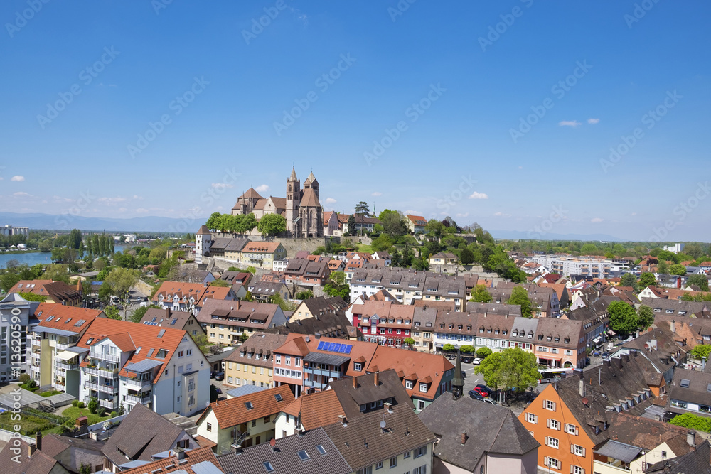Germany, Baden-Wuerttemberg, Breisach, Old town, View to Breisach Minster Germany, Baden-Wuerttemberg, Breisach, Old town, View to Breisach Minster