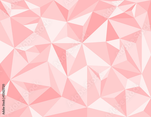 Low poly style vector, pink low poly design,  Abstract low poly background vector, Geometric pink background with triangular polygons.