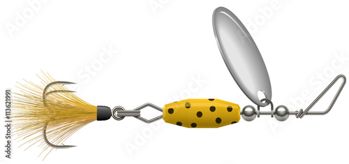 Yellow Polka Dot Spinner