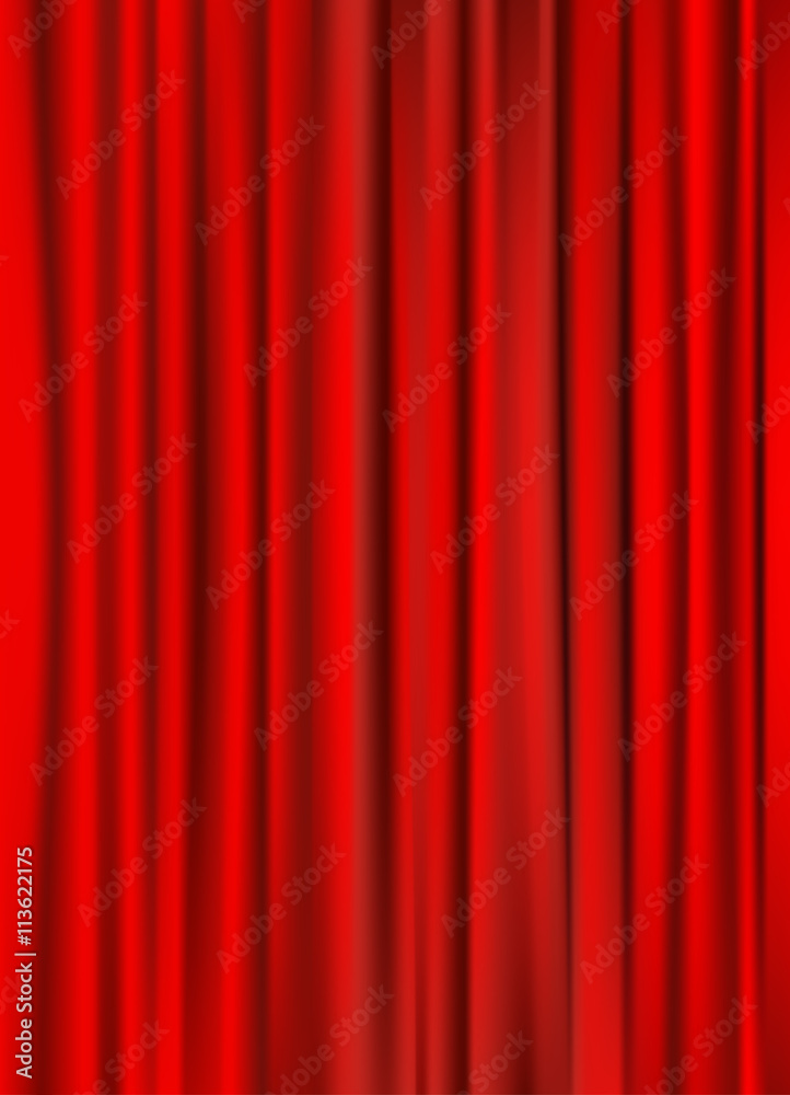 red curtain background vector illustration