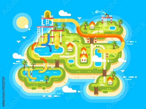 Aquapark plan flat