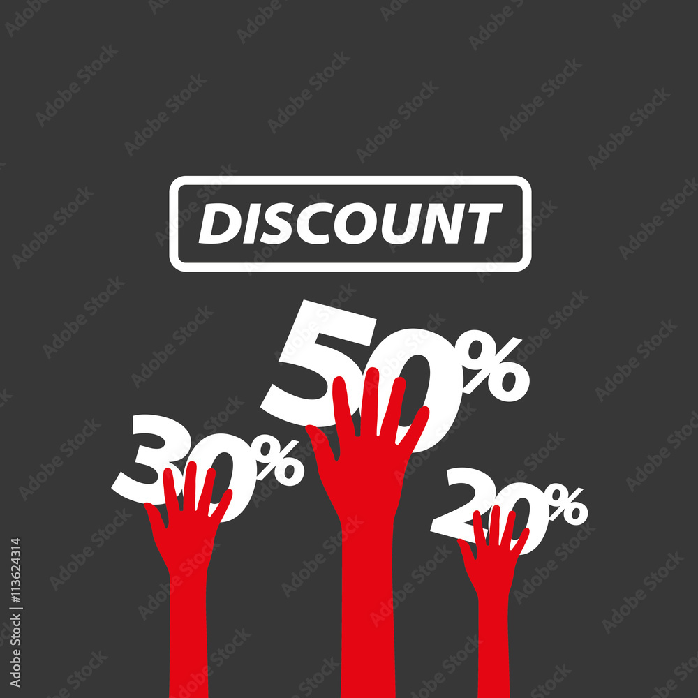 Obraz premium vector sign for discounts