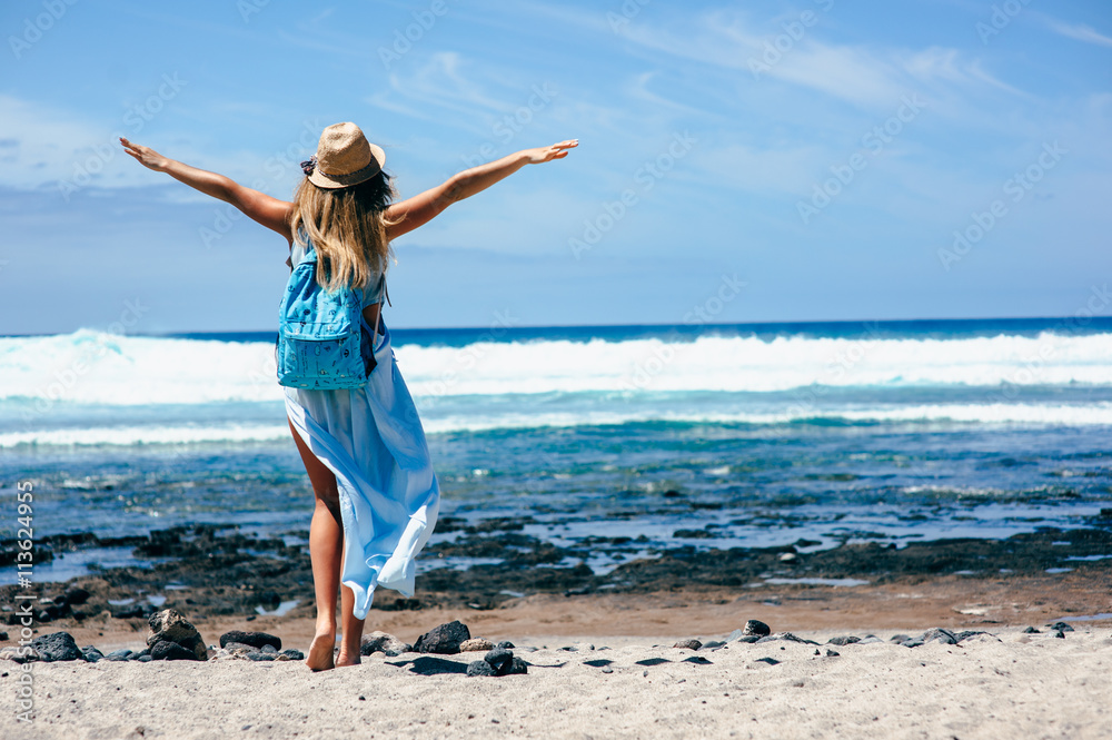beautiful girl on the beach beautiful girl on the beach