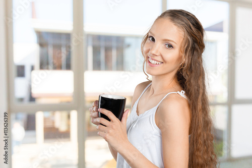  woman portrait with cup