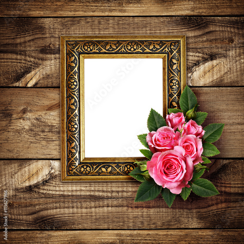 Pink rose flowers arrangeme...