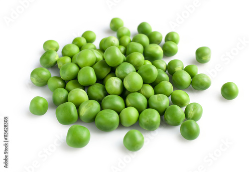 Canvastavla Fresh young green peas