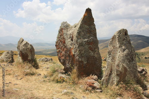 Zorakarer, ein bronzezeitliches Gräberfeld mit antiker Siedlung in Armenien. photo