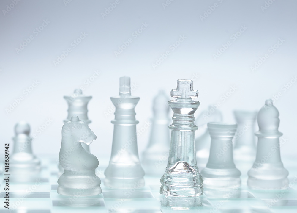 glass chess glass chess
