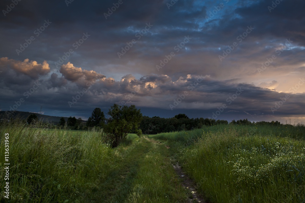 Obraz premium Dramatic sunset