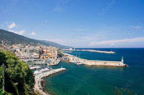 Le port de Bastia en Corse, France