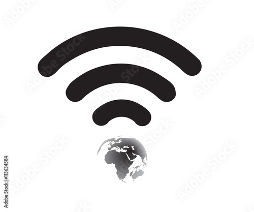 Wifi World Symbol