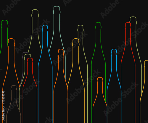 wine bottles