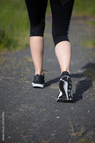 Unterwegs auf der Laufstrecke