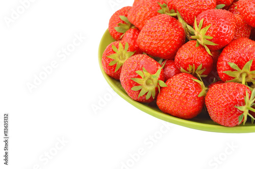 Strawberry on plate