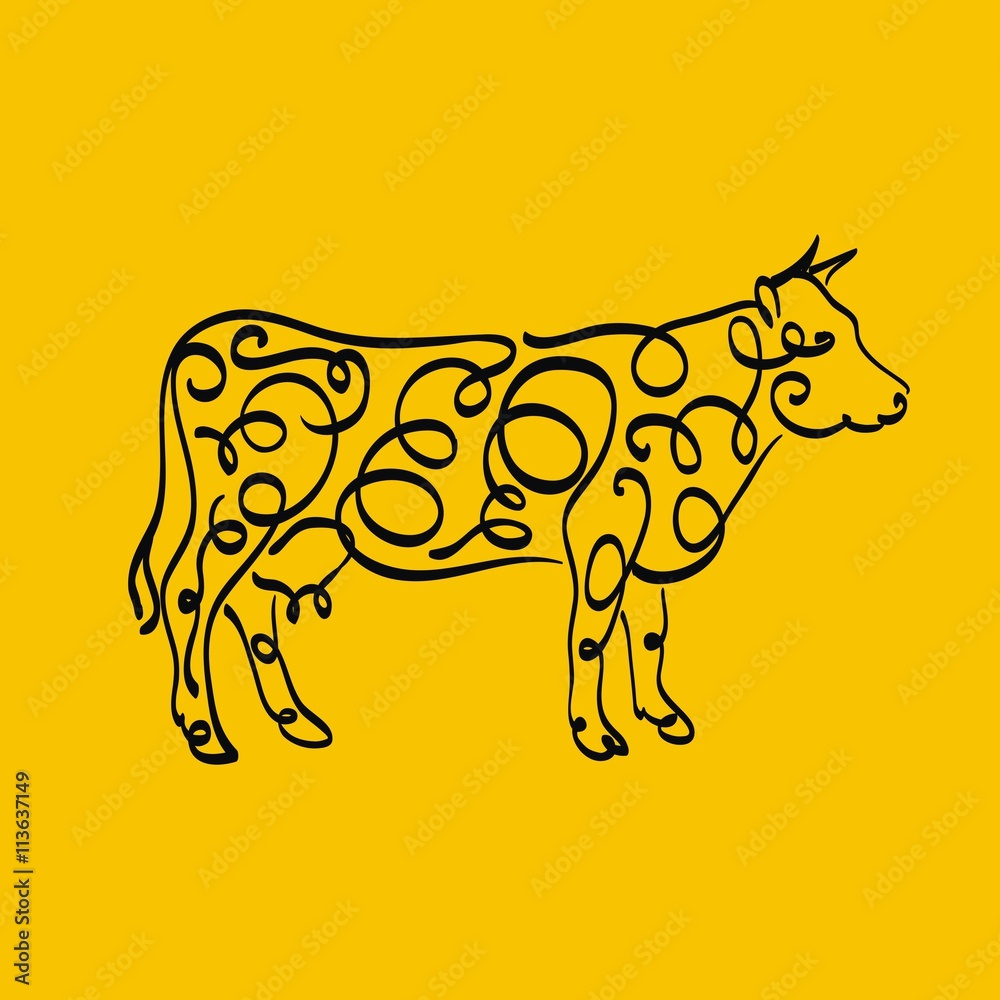 Fototapeta premium красивая корова