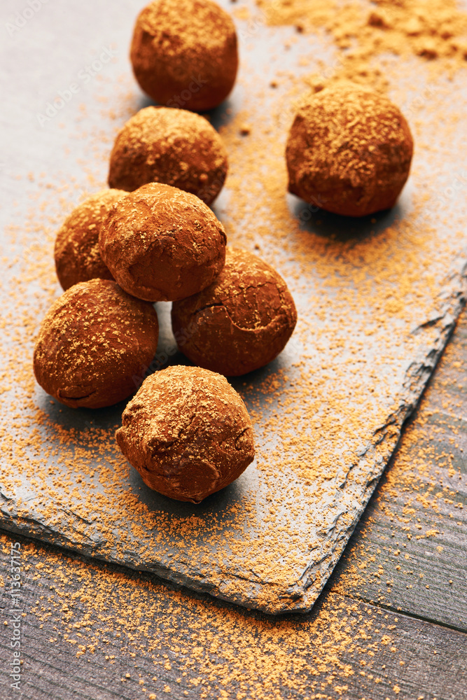Homemade chocolate truffles Homemade chocolate truffles