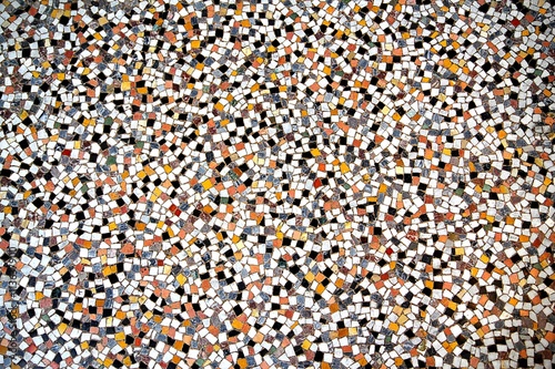 Abstract pattern of small mosaic tiles