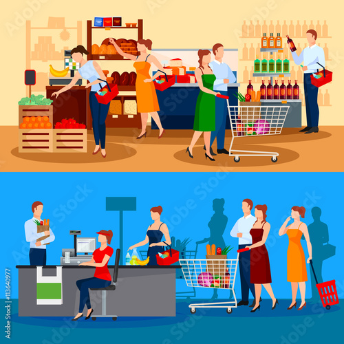 Customers Of Supermarket Compositions