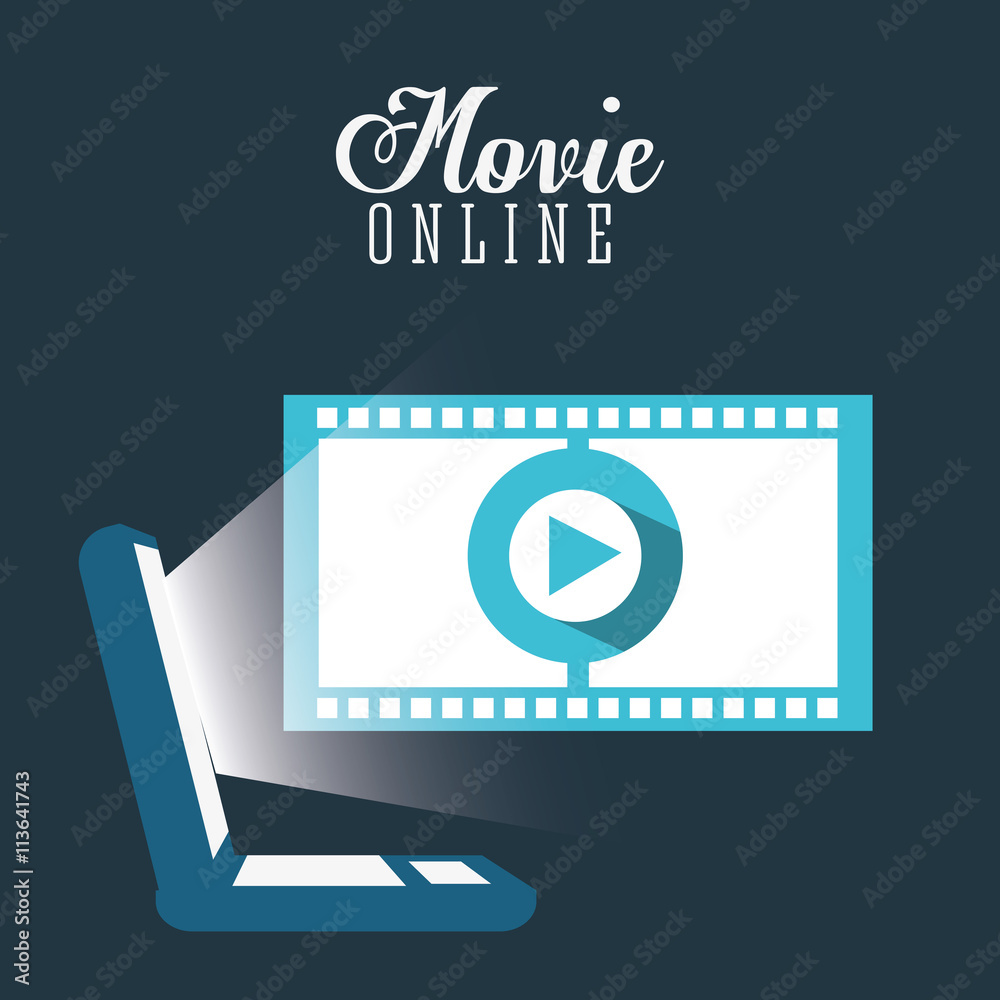 Fototapeta premium movie online design 