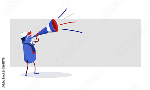 French cartoon celebrating victory