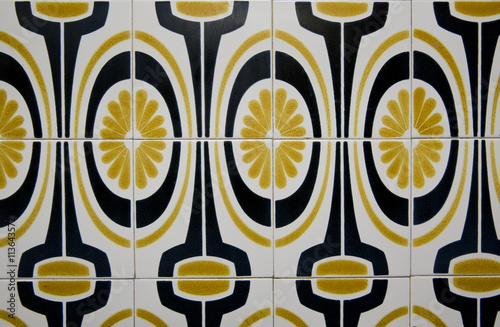 Detail of some typical portuguese tiles	 photo