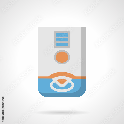 Domestic dehumidifier flat color vector icon