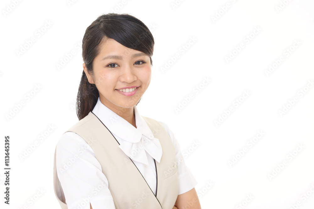微笑むビジネスウーマン 微笑むビジネスウーマン