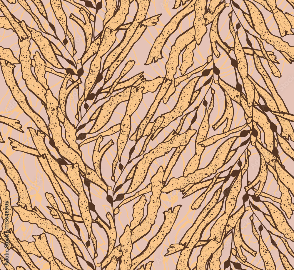 Kelp seaweed yellow with brown texture Kelp seaweed yellow with brown texture