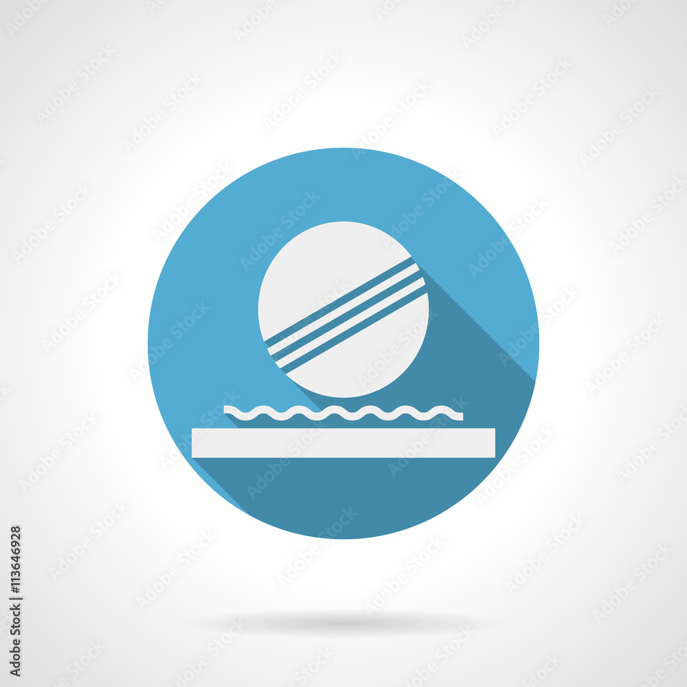 Floating ball fountain round flat vector icon Floating ball fountain round flat vector icon