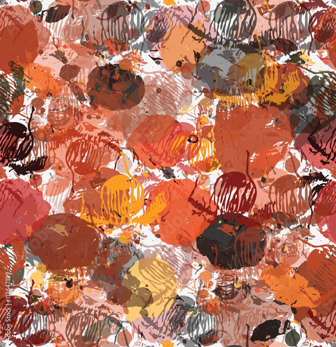 Paint bleeding stains orange and brown