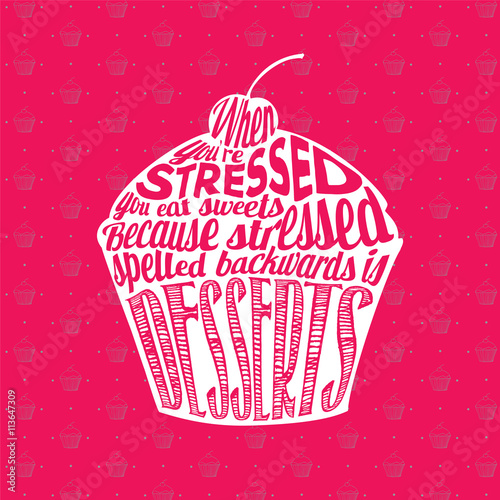 illustrated background with mocking quote