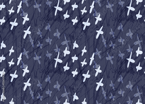 Marker hatched with crosses blue shades