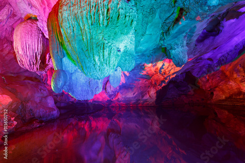  China caves, karst landforms photo