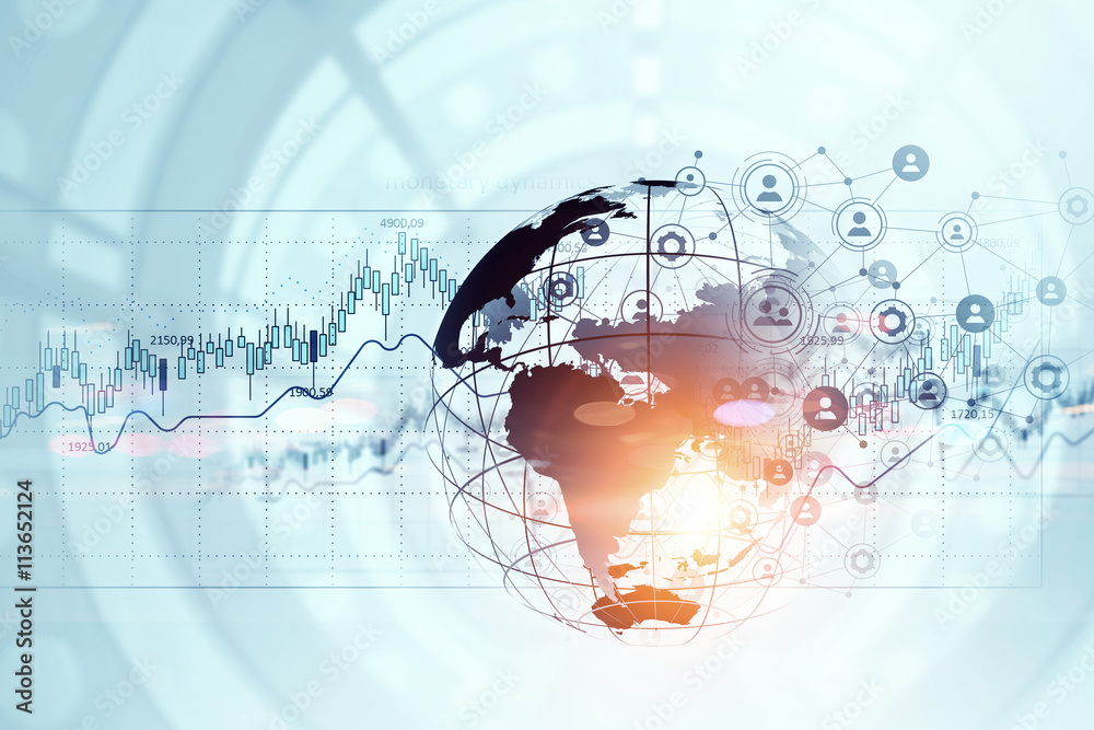 Obraz premium Network community concept