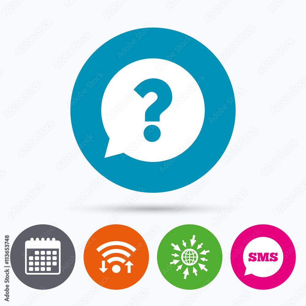 Question mark sign icon. Help symbol. Question mark sign icon. Help symbol.