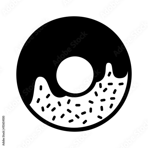 donut  isolated icon design 