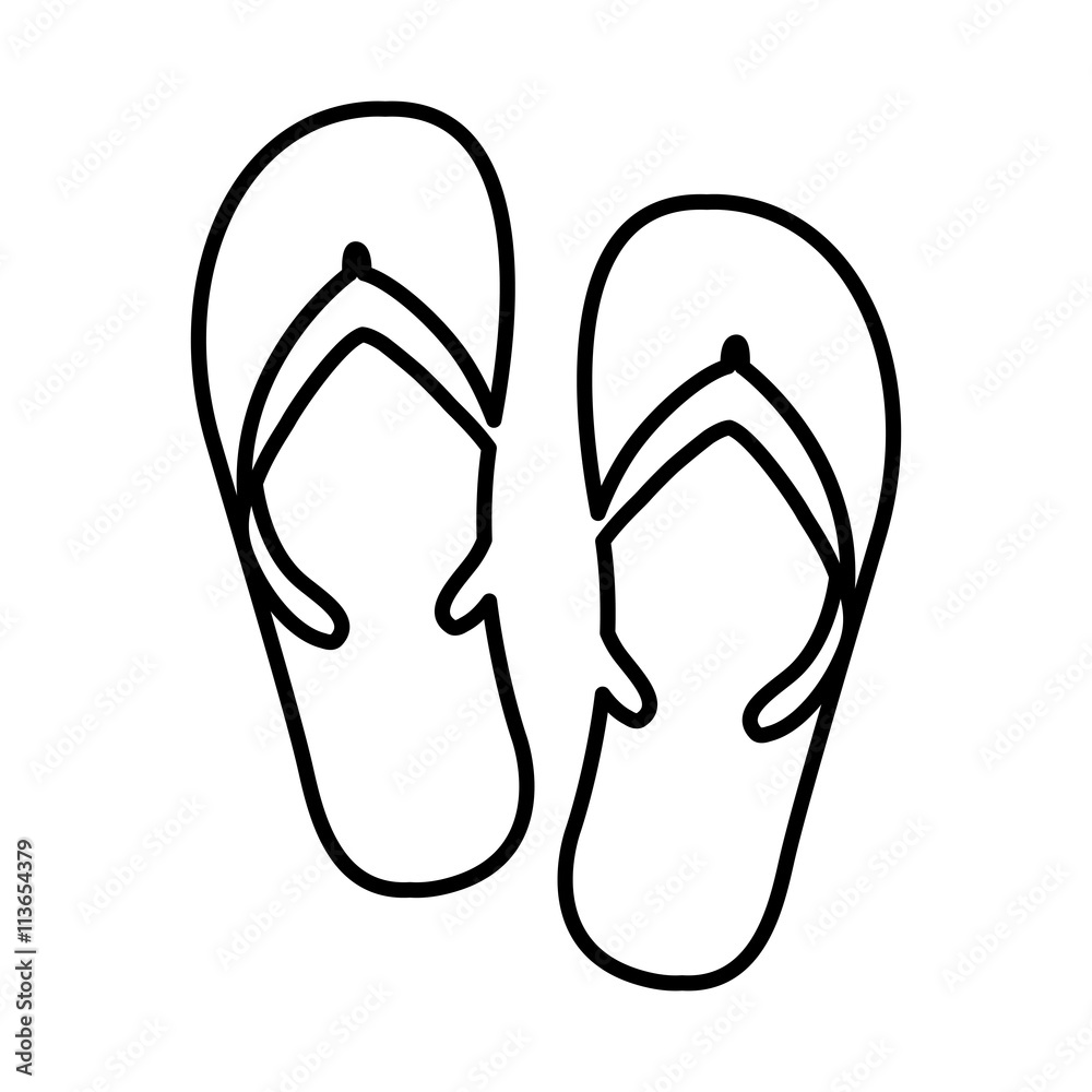 flip flops isolated icon design flip flops isolated icon design