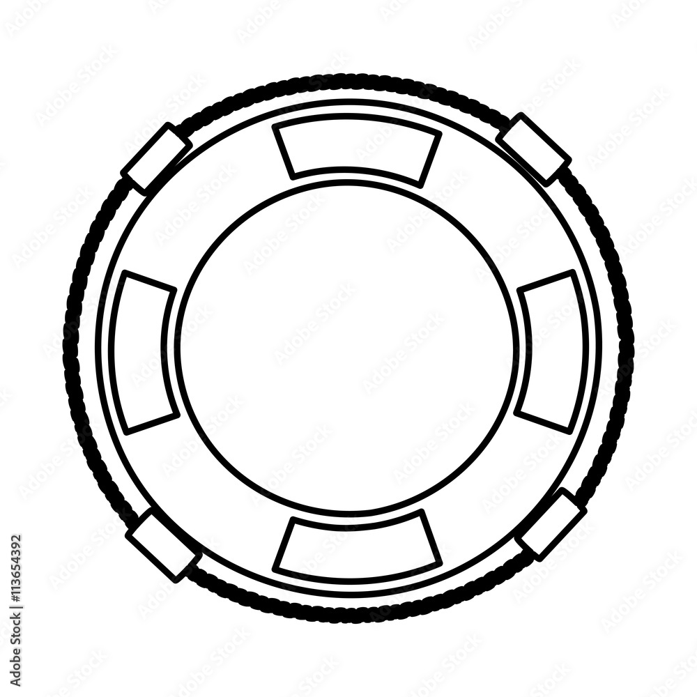 Fototapeta premium lifeguard floa isolated icon design