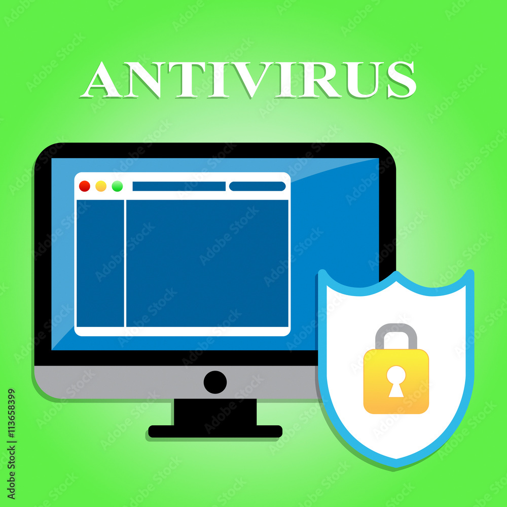 Computer Antivirus Means Malicious Software And Computers