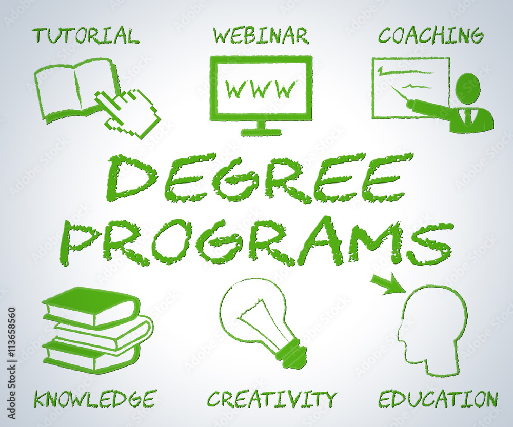 Fototapeta premium Degree Programs Shows Web Site And Associates