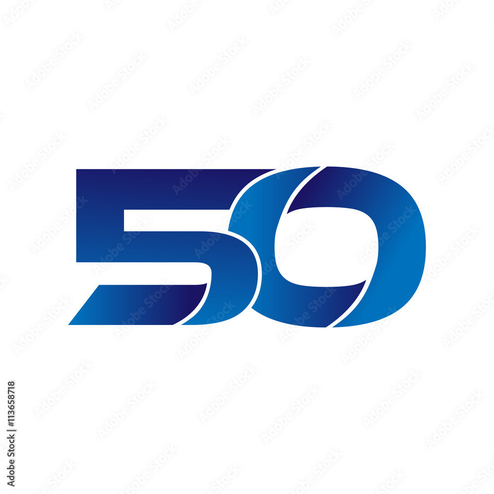 Simple Numbers Logo Vector Blue 100 Simple Numbers Logo Vector Blue 100
